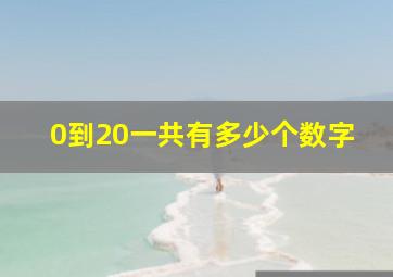 0到20一共有多少个数字