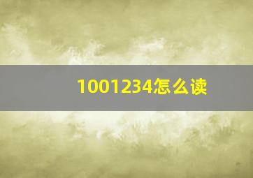 1001234怎么读