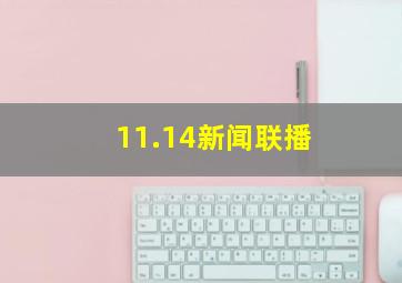 11.14新闻联播