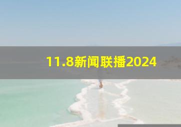 11.8新闻联播2024