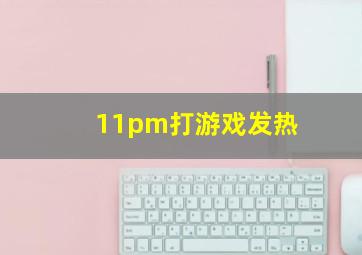 11pm打游戏发热