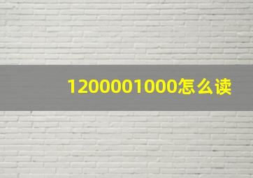 1200001000怎么读