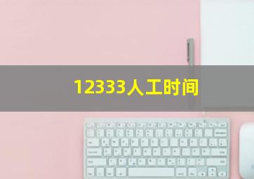 12333人工时间