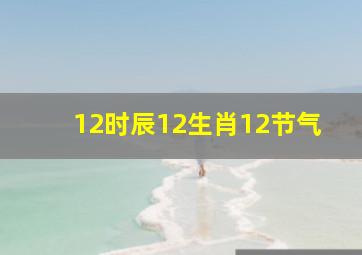 12时辰12生肖12节气