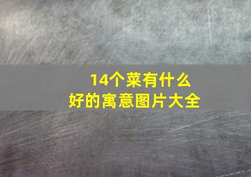 14个菜有什么好的寓意图片大全