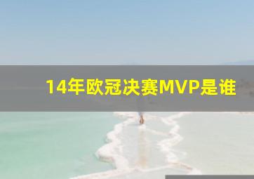 14年欧冠决赛MVP是谁