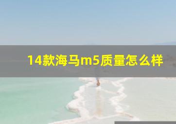 14款海马m5质量怎么样