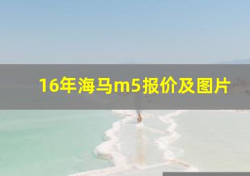 16年海马m5报价及图片