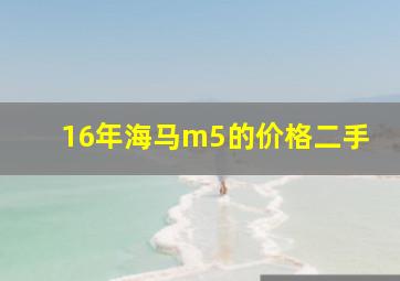 16年海马m5的价格二手