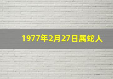 1977年2月27日属蛇人