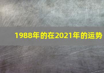 1988年的在2021年的运势