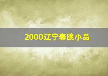 2000辽宁春晚小品