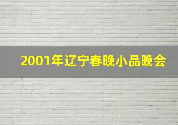 2001年辽宁春晚小品晚会