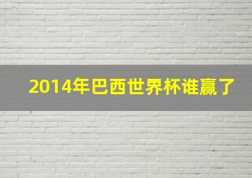 2014年巴西世界杯谁赢了