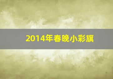 2014年春晚小彩旗