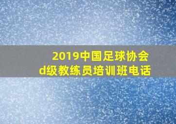 2019中国足球协会d级教练员培训班电话