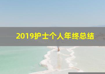 2019护士个人年终总结