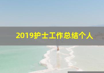 2019护士工作总结个人