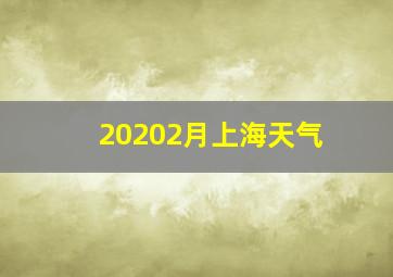 20202月上海天气