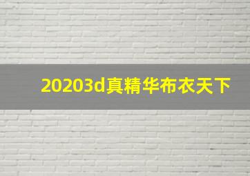 20203d真精华布衣天下