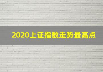 2020上证指数走势最高点