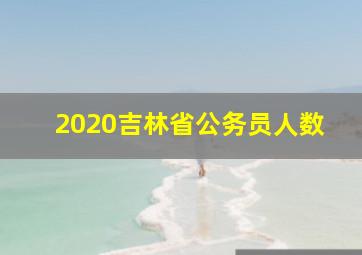 2020吉林省公务员人数