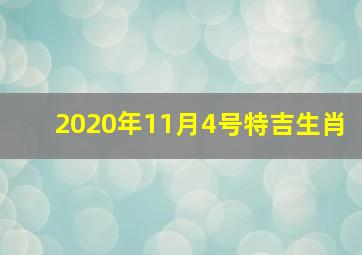 2020年11月4号特吉生肖