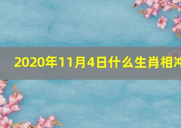 2020年11月4日什么生肖相冲