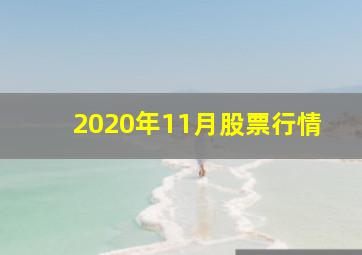 2020年11月股票行情