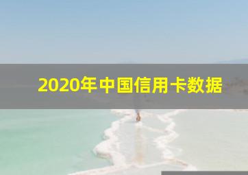 2020年中国信用卡数据