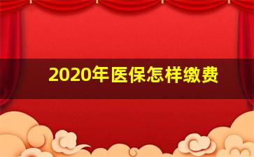 2020年医保怎样缴费