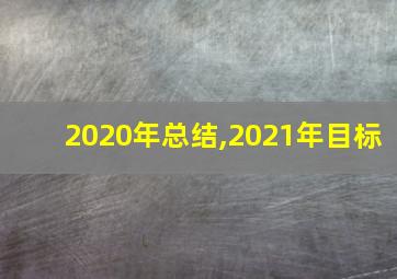 2020年总结,2021年目标