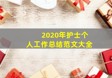 2020年护士个人工作总结范文大全