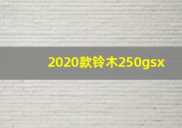 2020款铃木250gsx