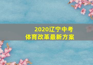 2020辽宁中考体育改革最新方案