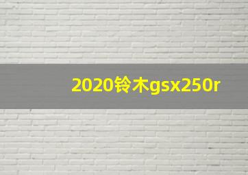 2020铃木gsx250r