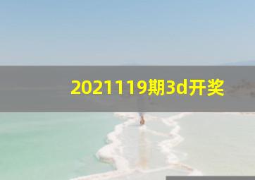 2021119期3d开奖