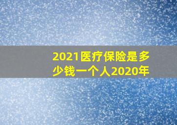 2021医疗保险是多少钱一个人2020年