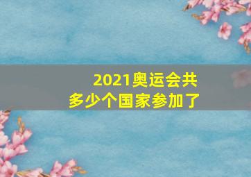 2021奥运会共多少个国家参加了