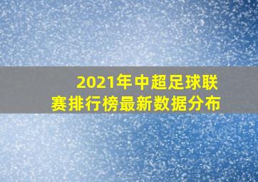 2021年中超足球联赛排行榜最新数据分布