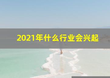 2021年什么行业会兴起