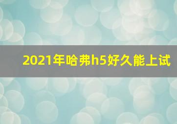 2021年哈弗h5好久能上试