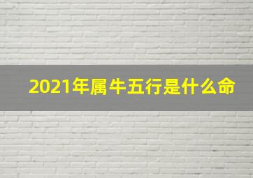 2021年属牛五行是什么命