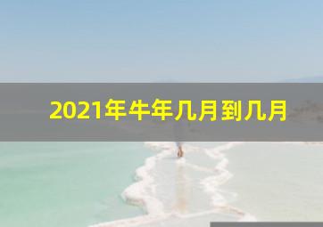 2021年牛年几月到几月