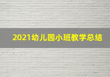 2021幼儿园小班教学总结