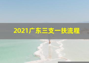 2021广东三支一扶流程