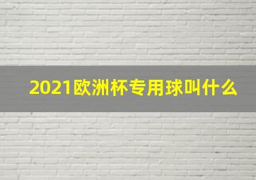 2021欧洲杯专用球叫什么