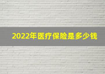 2022年医疗保险是多少钱