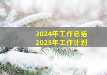 2024年工作总结2025年工作计划