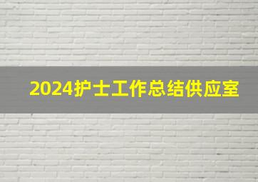 2024护士工作总结供应室